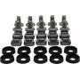 Rockstable set viti M6 Phillips - montaggio rack - argento - 10 pezzi (RS19-M611)
