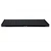 Rockstable RS19-FH612 Mensola rack 1U - nero - acciaio - portata 60 kg - perforata ovale