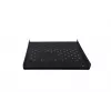 Rockstable RS19-FH612 Mensola rack 1U - nero - acciaio - portata 60 kg - perforata ovale