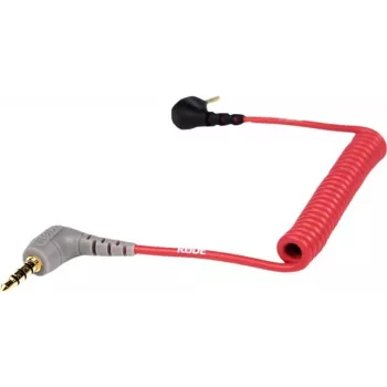 Rode SC7 cavo microfono - connettore maschio TRS 3,5mm a connettore maschio TRRS 3,5mm - 17 cm - schermato - rosso