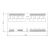 ROGER XM-8DR-BRD modulo espansore I/O, 8 ingressi, 8 uscite a relè, RS485