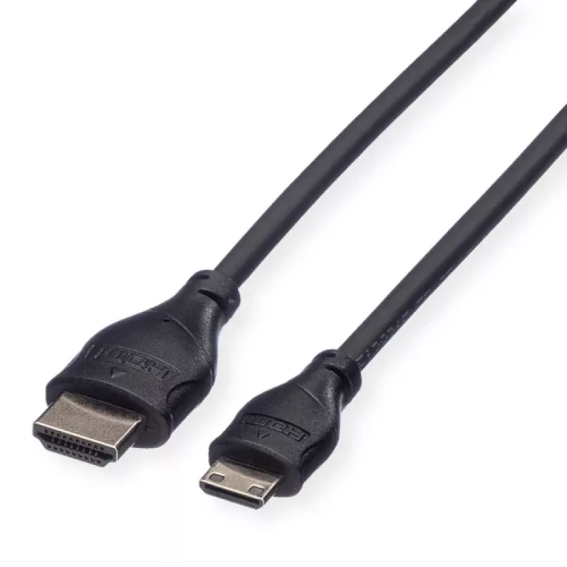 Cavo ROLINE HDMI High Speed con Ethernet, HDMI tipo A maschio a Mini HDMI maschio, 2 m, 11.04.5580