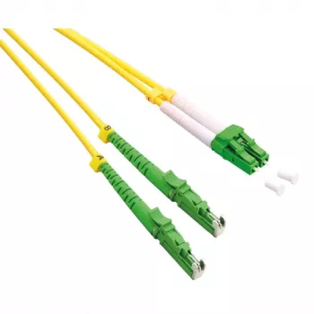 ROLINE cavo patch in fibra ottica OS2 single-mode duplex, LSH/APC su LC/APC, 9/125µm, LSOH, giallo, 2m
