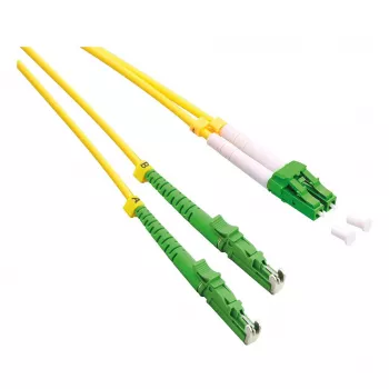 ROLINE cavo patch in fibra ottica OS2 single-mode duplex, LSH/APC su LC/APC, 9/125µm, LSOH, giallo, 2m