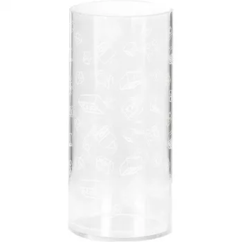 Room Copenhagen LEGO vaso cilindrico Brick Art Line trasparente