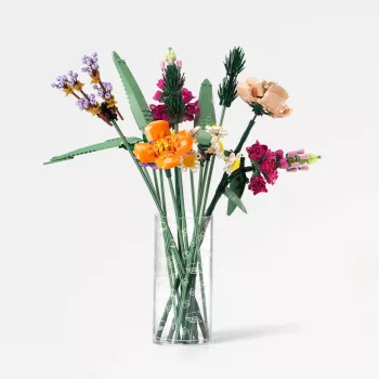 Room Copenhagen LEGO vaso cilindrico Wild Flower trasparente