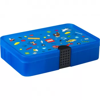 ROOM COPENHAGEN LEGO scatola organizer Iconic, blu trasparente, 11 scomparti