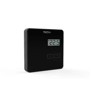 Tech Sterowniki R-8b regolatore ambiente wireless, nero