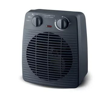 Rowenta SO2211 Termoventilatore in ceramica 2000W con termostato regolabile, nero/grigio