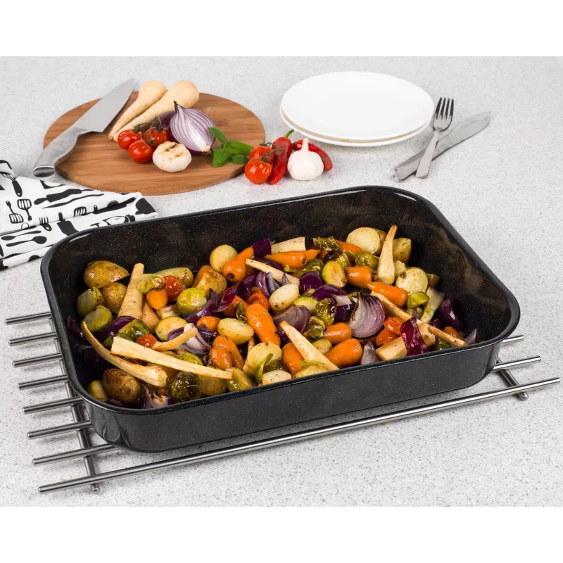 Russell Hobbs CW114311 VIT Enamel tegame profondo 42cm - nero