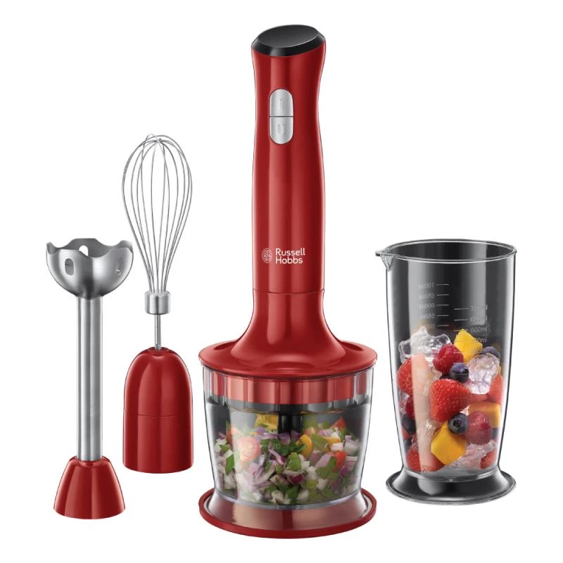 Russell Hobbs Desire 3-in-1 Frullatore a Immersione Rosso 24700-56