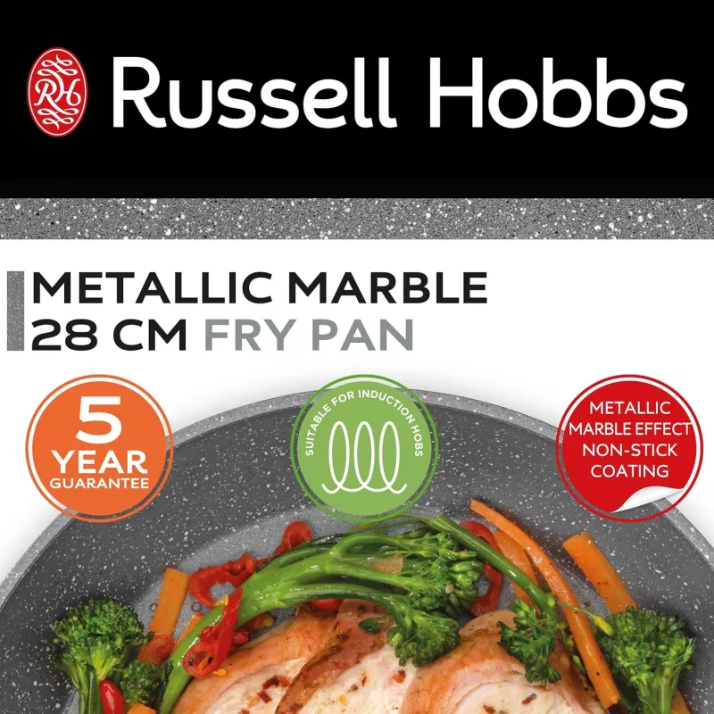 Russell Hobbs RH028001EU7 Metallic Marble padella 28 cm