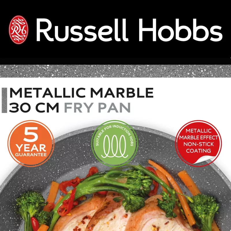 Russell Hobbs RH028011EU7 Metallic Marble padella 30 cm