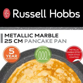 Russell Hobbs RH028521EU7 Metallic Marble padella per pancake 25 cm