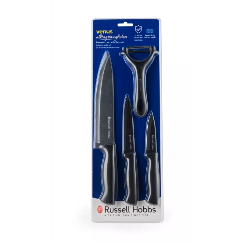 Russell Hobbs RH031521 Venus set di 4 pezzi coltelli e pelapatate