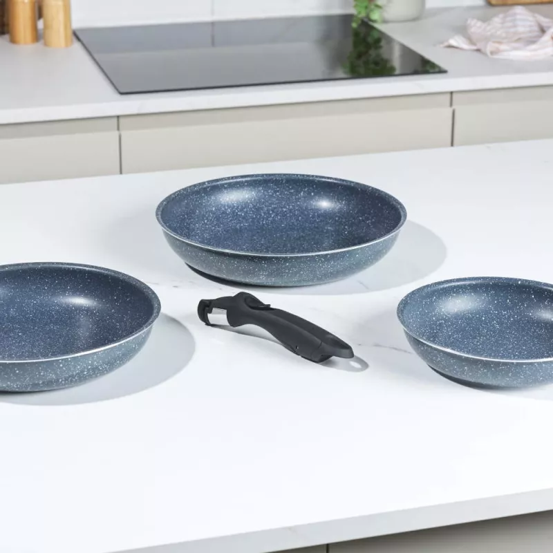 Russell Hobbs RH03293EU7 Nightfall Stone set di padelle Smart Clip da 4 pezzi