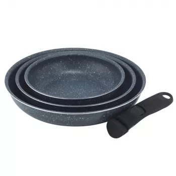 Russell Hobbs RH03293EU7 Nightfall Stone set di padelle Smart Clip da 4 pezzi