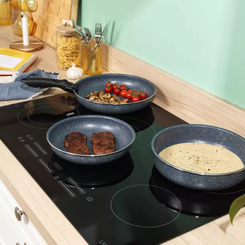 Russell Hobbs RH03297 Nightfall Stone set di padelle Smart Clip da 4 pezzi