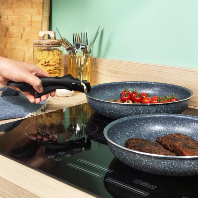 Russell Hobbs RH03297 Nightfall Stone set di padelle Smart Clip da 4 pezzi