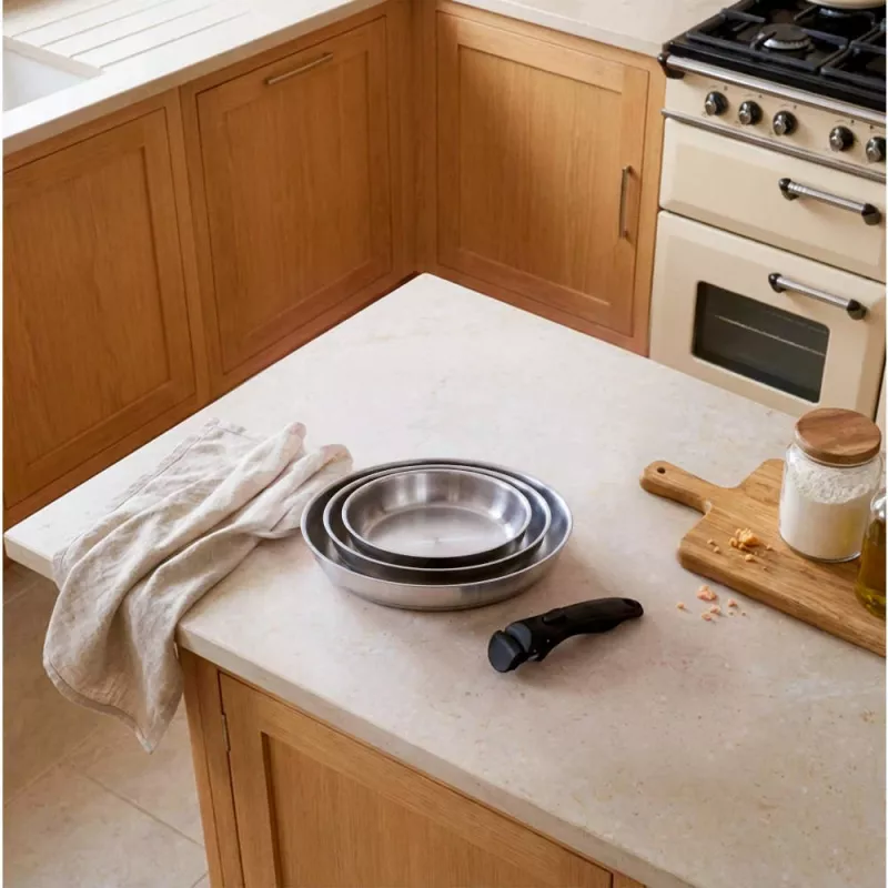 Russell Hobbs RH04033 set di 4 padelle Smart Clip in acciaio inox