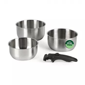 Russell Hobbs RH04034 acciaio inox set di 4 pentole Smart Clip