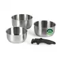 Russell Hobbs RH04034 acciaio inox set di 4 pentole Smart Clip