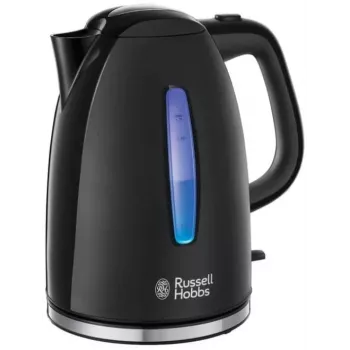 Russell Hobbs Textures Plus 22591-70 bollitore elettrico, 1,7L, 2400W, nero strutturato e lucido