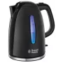 Russell Hobbs Textures Plus 22591-70 bollitore elettrico, 1,7L, 2400W, nero strutturato e lucido
