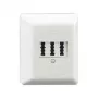 RUTENBECK TAE 3x6 NFN presa telefonica da parete, bianco puro