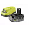 RYOBI 18V ONE+ batteria Li-Ion 4.0Ah + caricabatterie RC18120A kit di avvio