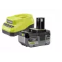 RYOBI 18V ONE+ batteria Li-Ion 4.0Ah + caricabatterie RC18120A kit di avvio