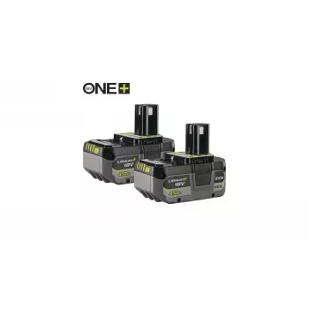RYOBI 2x 4,0Ah Lithium+ 18V ONE+ pacco batteria RB1840X2