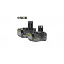 RYOBI 2x 4,0Ah Lithium+ 18V ONE+ pacco batteria RB1840X2