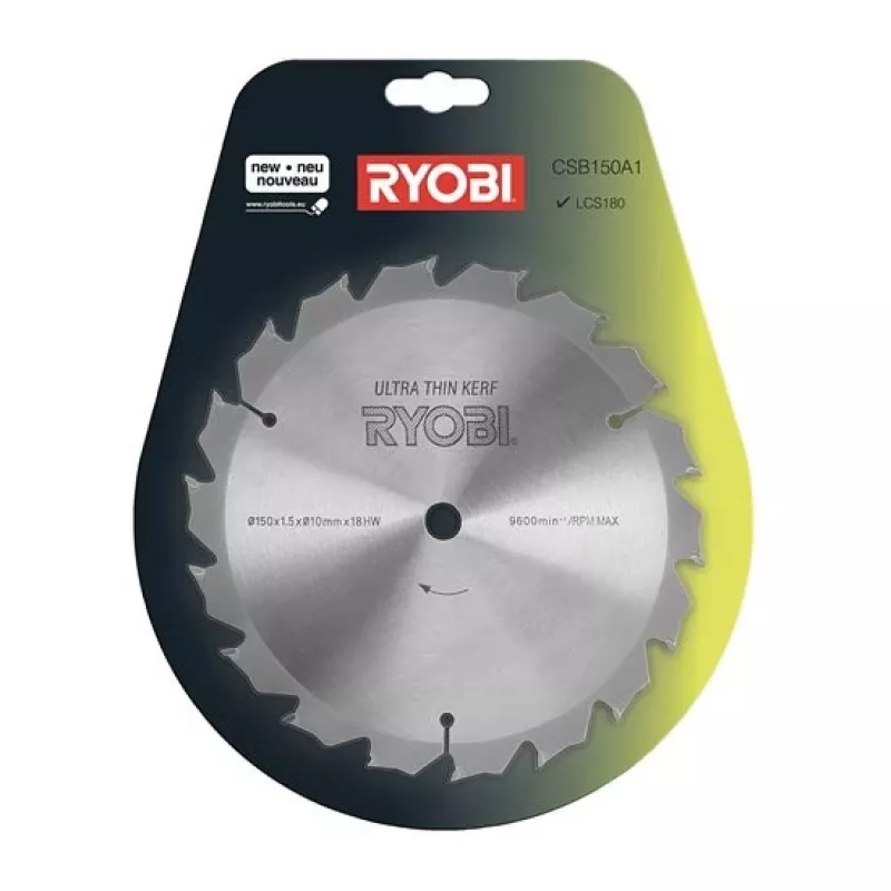 Ryobi CSB150A1 lama per sega circolare TCT 150mm 18T
