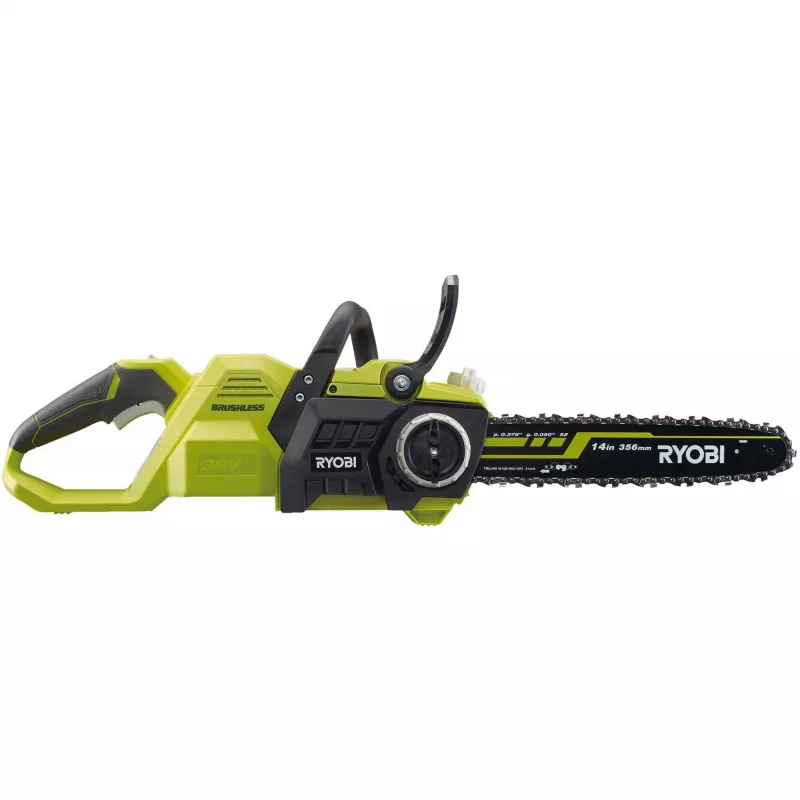 RYOBI MAX POWER motosega a batteria RY36CSX35A-0, 36 V (verde/nero, solo apparecchio)
