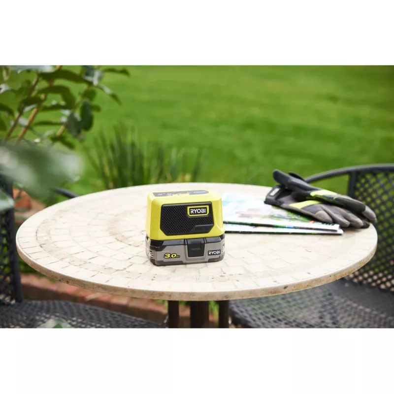 RYOBI ONE+ 18V Mini altoparlante Bluetooth (verde/nero, solo macchina)