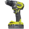 RYOBI ONE+ 18V trapano avvitatore a percussione a batteria R18PD5-220S, 2 batterie Li-Ion da 2,0Ah