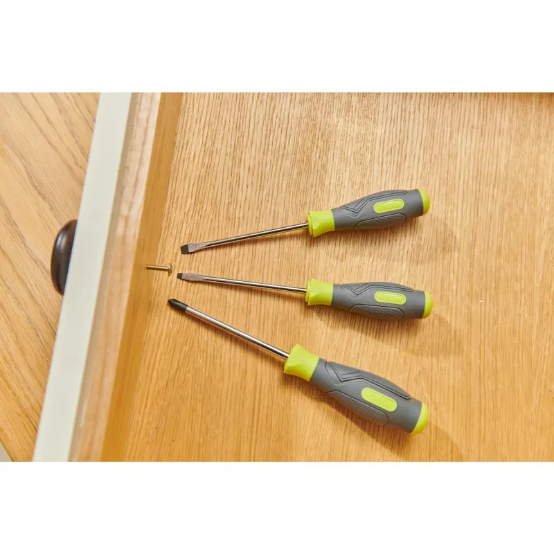 RYOBI RSD1PH2S set di 3 cacciaviti (verde/grigio, PH2, SL5.5, SL4)