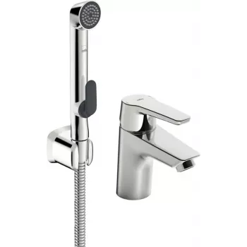 SAGA 3912F miscelatore lavabo con doccetta bidetta, cromo