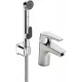 SAGA 3912F miscelatore lavabo con doccetta bidetta, cromo