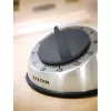 Salter 338 SSBKXR15 Timer meccanico in acciaio inox - timer a carica da 60 minuti con segnale acustico, argento
