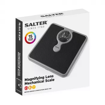 Salter 484 SFEU12 bilancia da bagno meccanica compatta con lente d'ingrandimento
