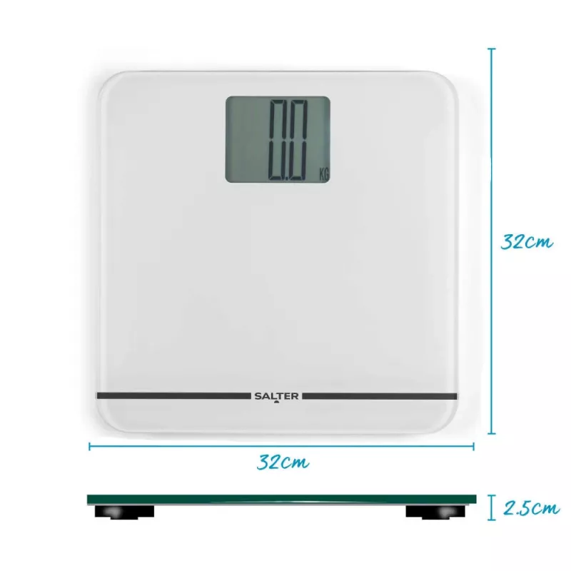 Salter 9075 WFEU12 Max bilancia pesapersone elettronica, bianco