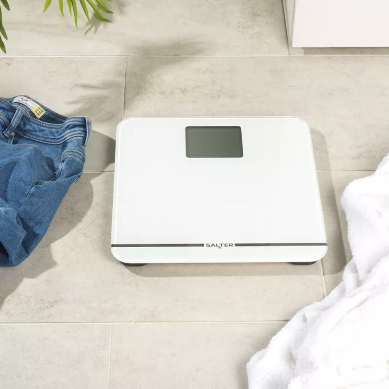 Salter 9075 WFEU12 Max bilancia pesapersone elettronica, bianco