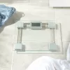 Salter 9081 SVFEU12 bilancia da bagno in vetro, argento/trasparente