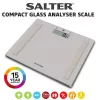 Salter 9113 GFEU12 bilancia da bagno compatta in vetro con analisi, grigio