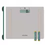 Salter 9113 GFEU12 bilancia da bagno compatta in vetro con analisi, grigio