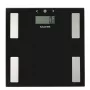 Salter 9150 BFEU12 bilancia da bagno analizzatore in vetro nero