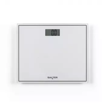 Salter 9207 WHCFEU12 bilancia da bagno elettronica compatta in vetro, bianco