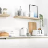 Salter Boston set di 4 accessori da bagno per il ripiano, bianco ghiaccio